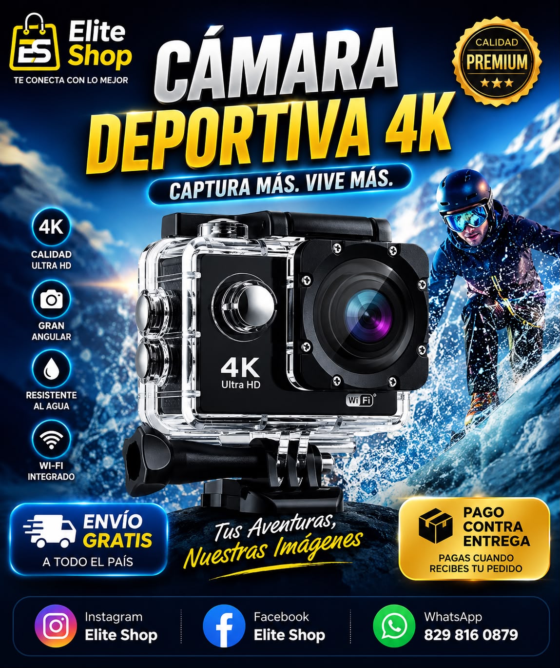 camara deportiva 4k Ultra HD